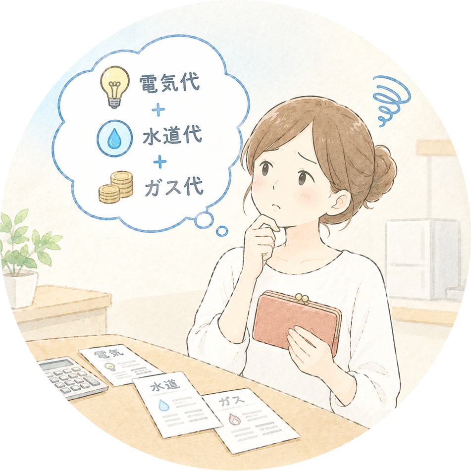 電気代や水道代が気になる